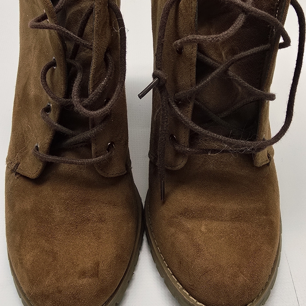 Call It Spring Tan Lace Up Boots